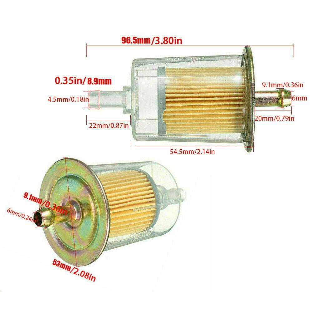 Set 5 Bộ Lọc Nhiên Liệu Cỡ Lớn 3 / 8 "9 mm Chuyên Dụng Cho Xe Mô Tô ATV