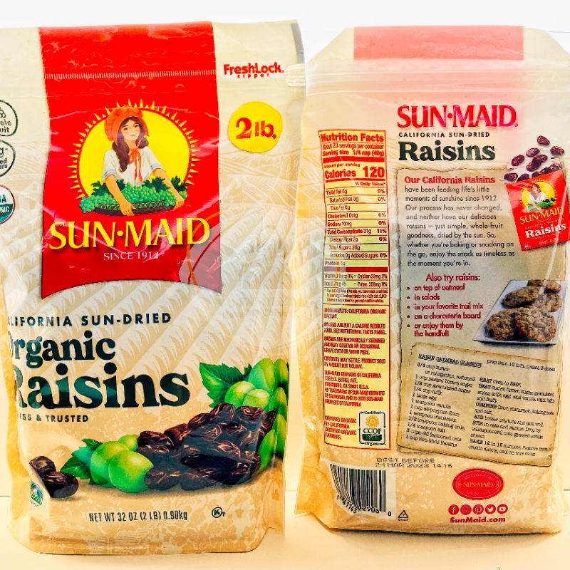 Nho khô HỮU CƠ Sun Maid 0.9kg