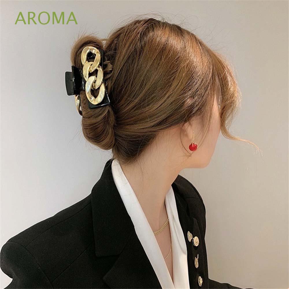 Kẹp Tóc Kim Loại Hình Vuông Phong Cách Hàn Quốc Cho Nữ