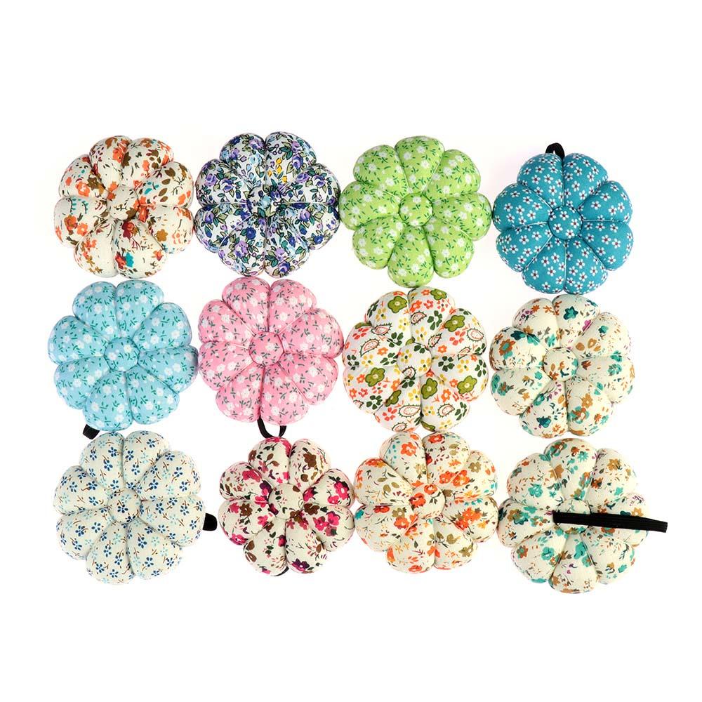 Giá Đỡ Kim Khâu Hình Bí Ngô Bằng Vải Cotton Tiện Dụng