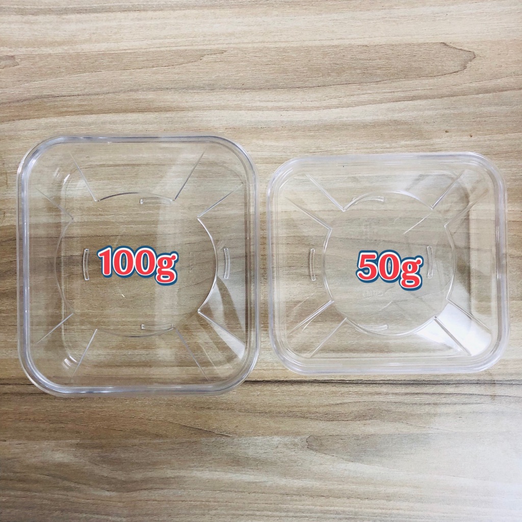 Hộp Nhựa Vuông Màu Trắng Trơn Đựng Yến Sào 100g/50g/ Siêu Bền Đẹp