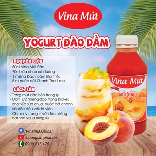 Sinh tố Đào VINA MỨT 1Lít