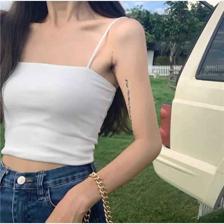 Áo hai dây basic 3 màu - Mã A09 (ẢNH THẬT)