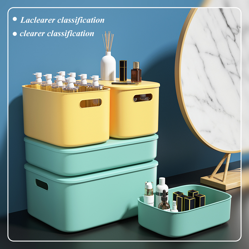 Hộp Nhựa JUJIAJIA Có Nắp Đựng Đồ Lặt Vặt/Bánh Ăn Vặt/Mỹ Phẩm Để Bàn