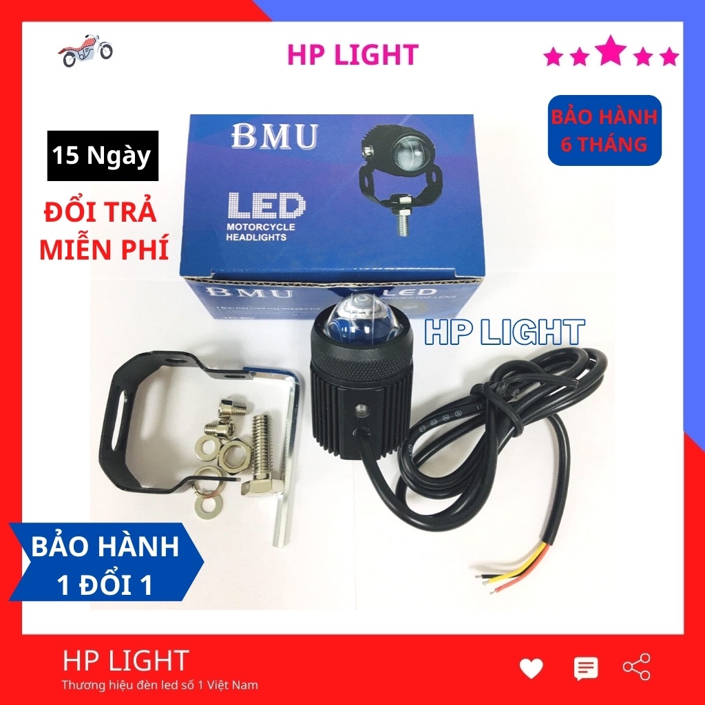 Đèn Trợ Sáng Bi Cầu Mini Loại 1 Chính Hãng,Trợ Sáng Xe Máy HP LIGHT L1 BMU