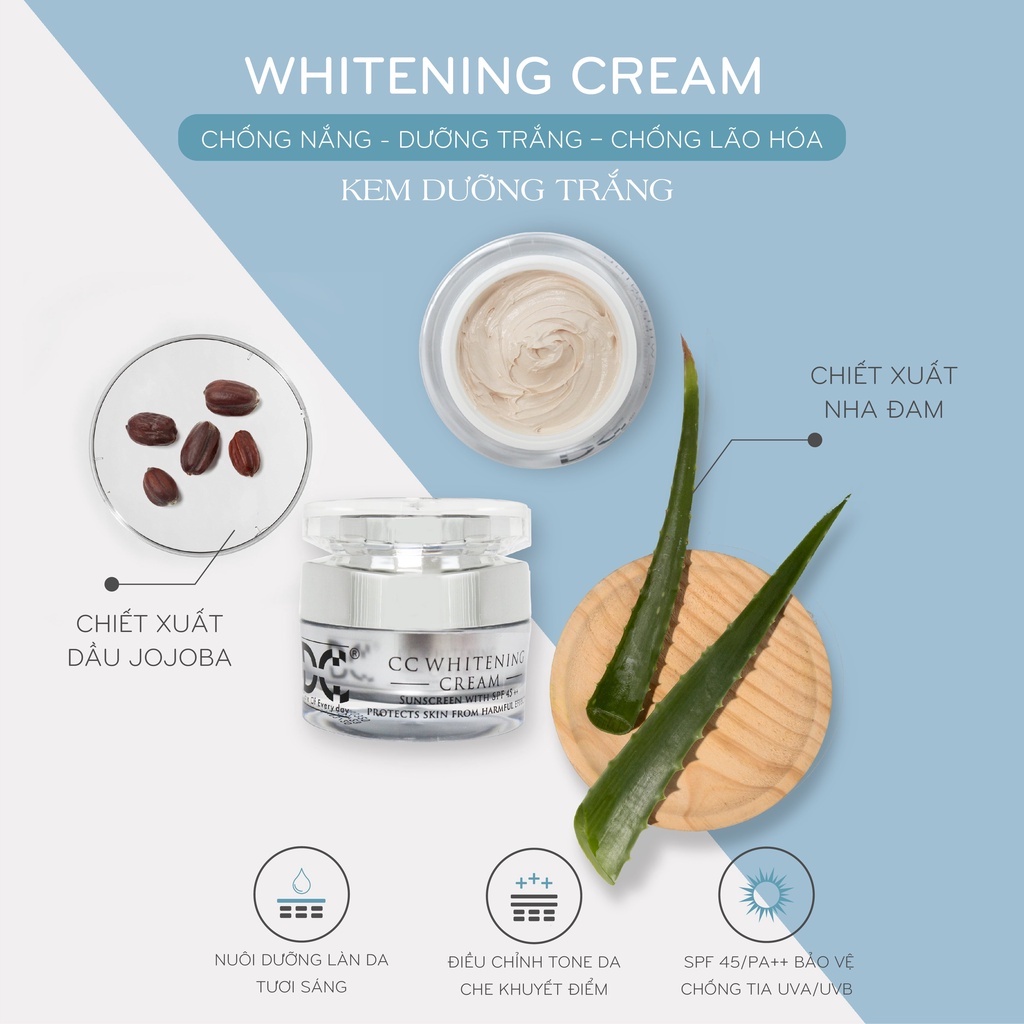 [Mỹ Phẩm Dc] Kem Dưỡng Trắng Da Ccream 30gr