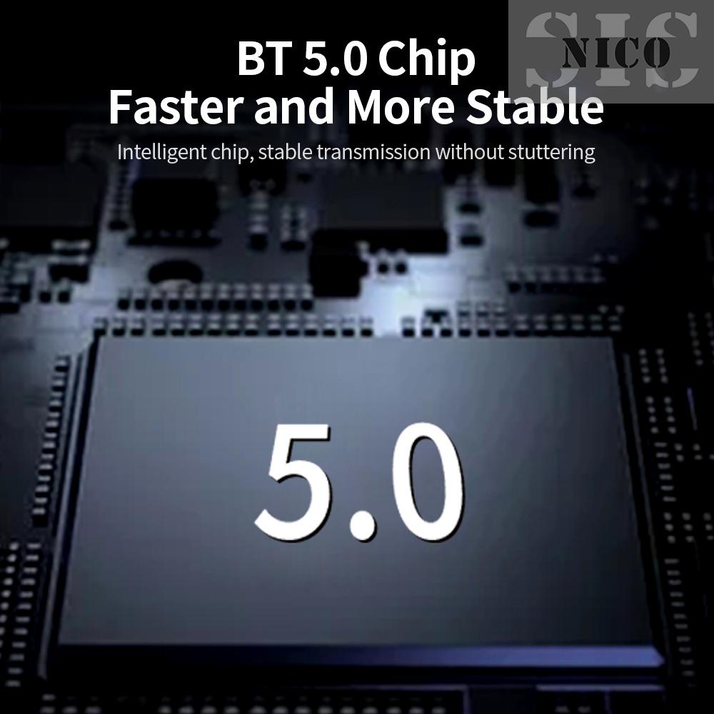 Bộ Chuyển Đổi Âm Thanh Bt 5.0 Màn Hình Lcd 2 Trong 1 + Bộ Chuyển Đổi Bt 8 Thiết Bị Màu Đen | BigBuy360 - bigbuy360.vn