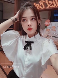Áo sơ mi nơ tay bồng TH45 M B02