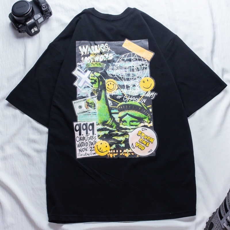 Áo thun tay lỡ unisex HOMIES in hình HORROR