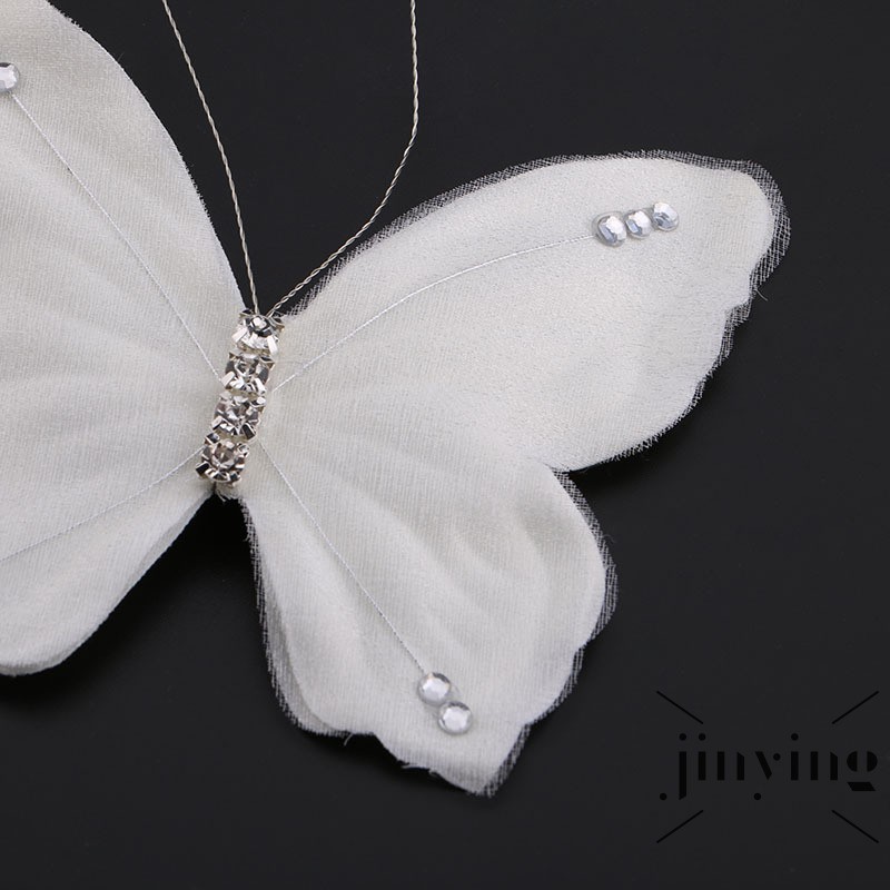 GETNOIVAS Kẹp tóc hình bướm đính đá pha lê xinh xắn cho nữ