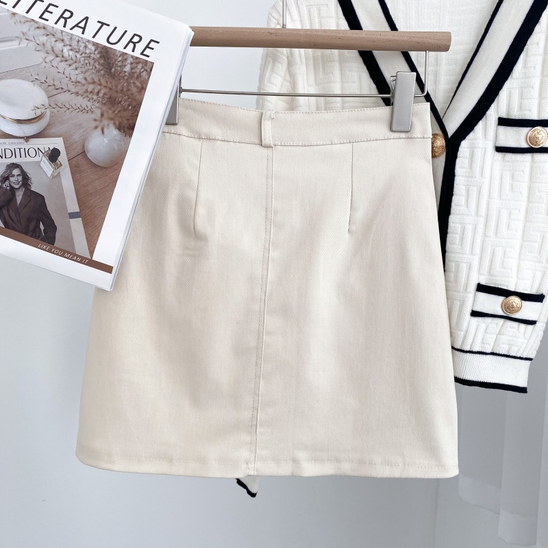 Chân Váy kaki nữ bassic form A lưng cao