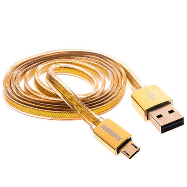 Dây Cáp Sạc Điện Thoại  Android/Samsung Remax Gold RC-016 Sạc Siêu Nhanh, Siêu Bền, Chống Rối