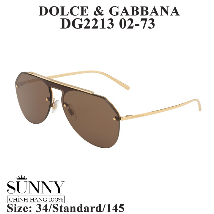Kính mát chính hãng Dolce Gabbana DG2213 màu sắc thời trang, thiết kế dễ đeo bảo vệ mắt