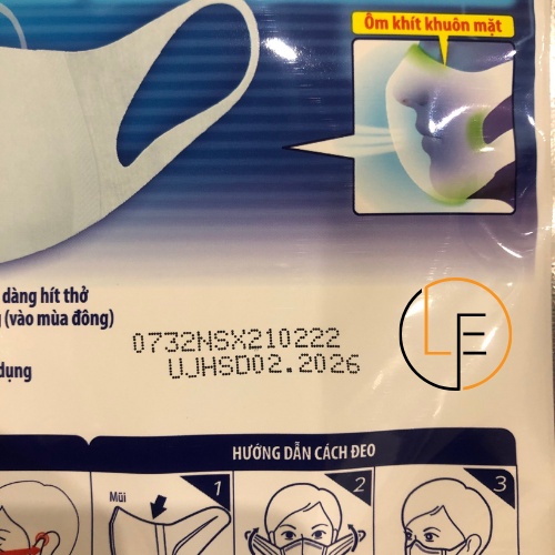 Khẩu Trang Unicharm 3D Mask Virus Block Nhật Bản Ngăn Bụi Mịn,Vi Khuẩn/1 Túi 5 Miếng