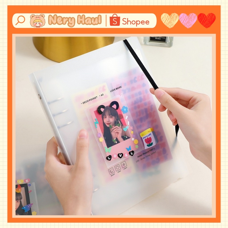 Binder bìa cứng A5 đựng card ảnh - collect binder card kpop