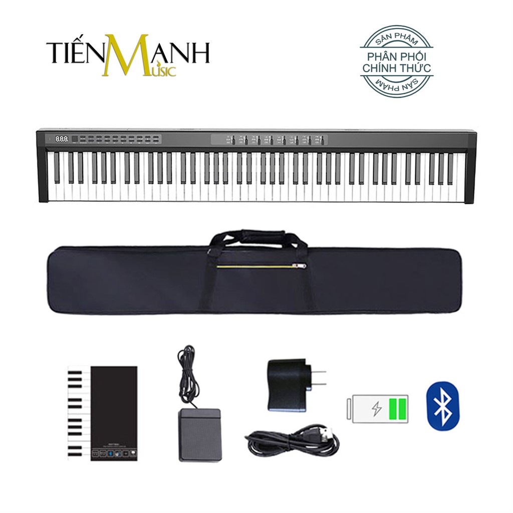 Đàn Piano Điện Konix PH88Y 88 Phím nặng Cảm ứng lực Có Loa PH88 - Chính Hãng