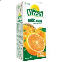 NƯỚC VFRESH CAM ÉP NECTA 50% - HỘP GIẤY 1L