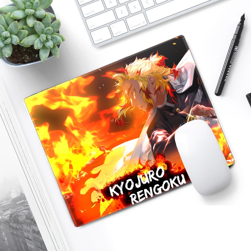 Miếng Lót Chuột In Họa Tiết Anime Demon Slayer: Kimetsu No Yaiba Cho Máy Tính Tanjirou Nezuko