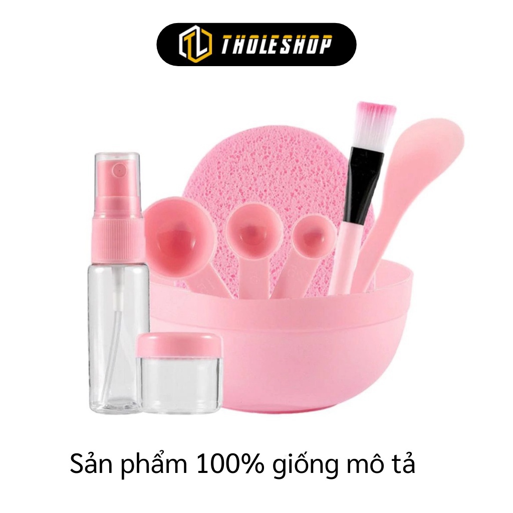 [SGD] Dụng Cụ Trộn Mặt Nạ - Bộ 9 Món Bát Trộn Đắp Mask Gồm Bát, Que, Chổi Cọ Và Thìa Đong 6279