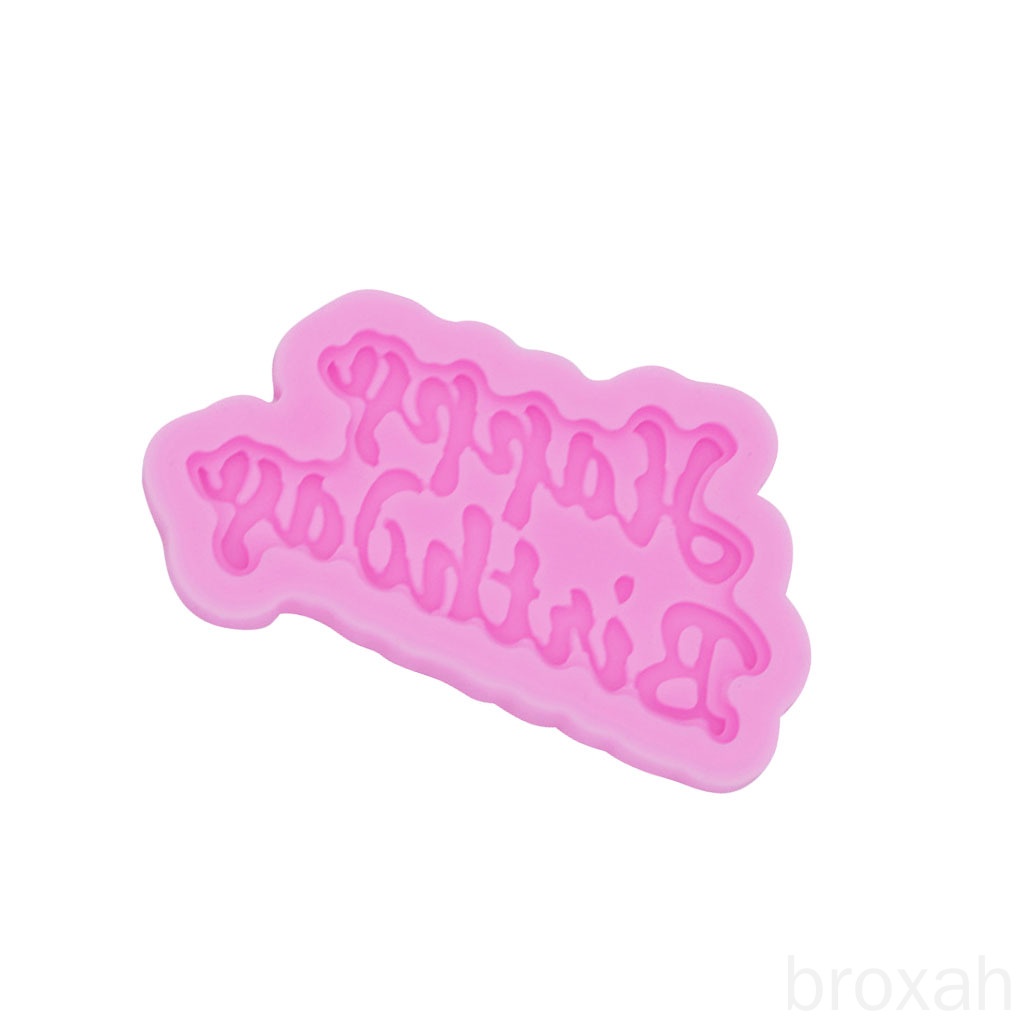 Silicone Khuôn Silicon Làm Socola Hình Chữ Happy Birthday 3d