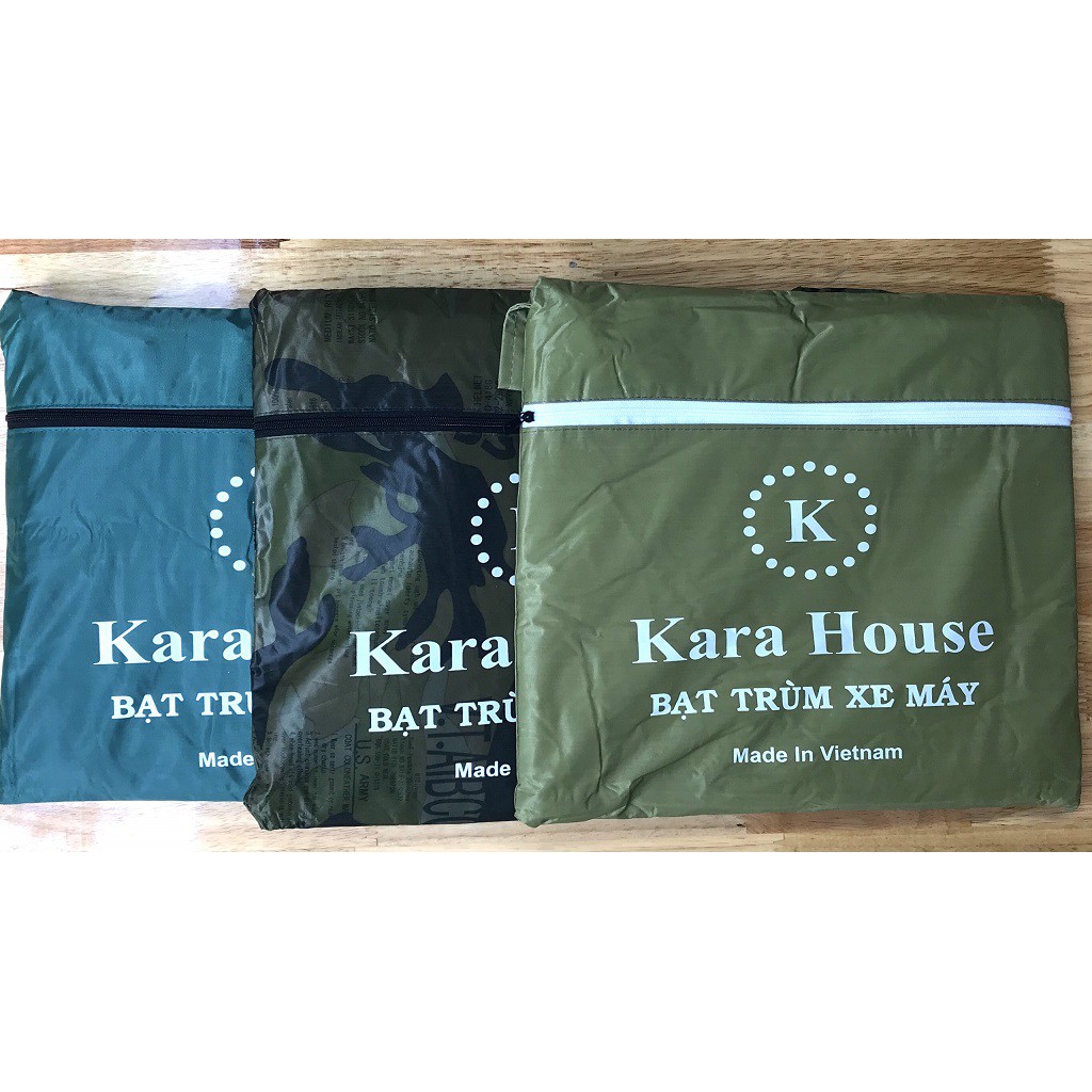 Dụng cụ áo bạt trùm xe máy Kara House hàng chính hãng giảm nhiệt cho xe chống nắng che mưa chống trầy xước kèm túi đựng 