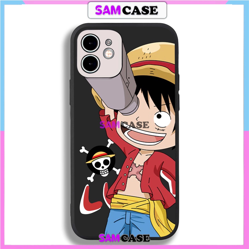 Ốp lưng iPhone cặp đôi One Piece cạnh viền vuông silicon dẻo cho iphone 6/6s/7/8/X/XS/XR/11/12/13/14 Pro Plus Max Luffy