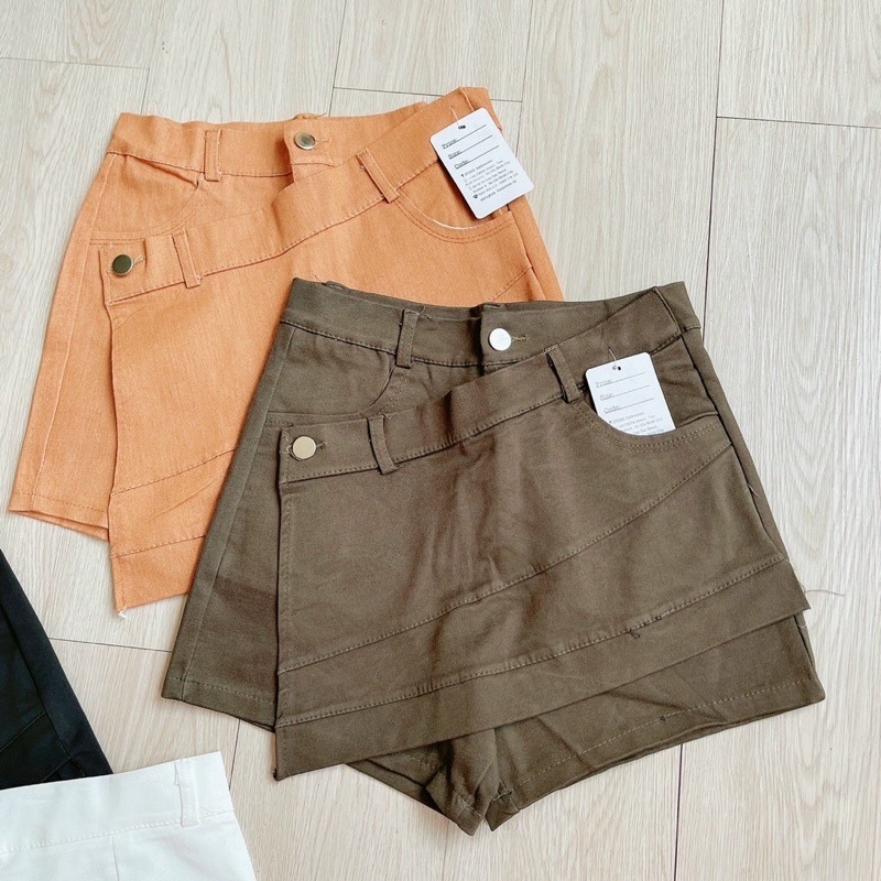 Chân váy kaki đắp chéo siêu đẹp giá sĩ rẻ bèo- ann9399