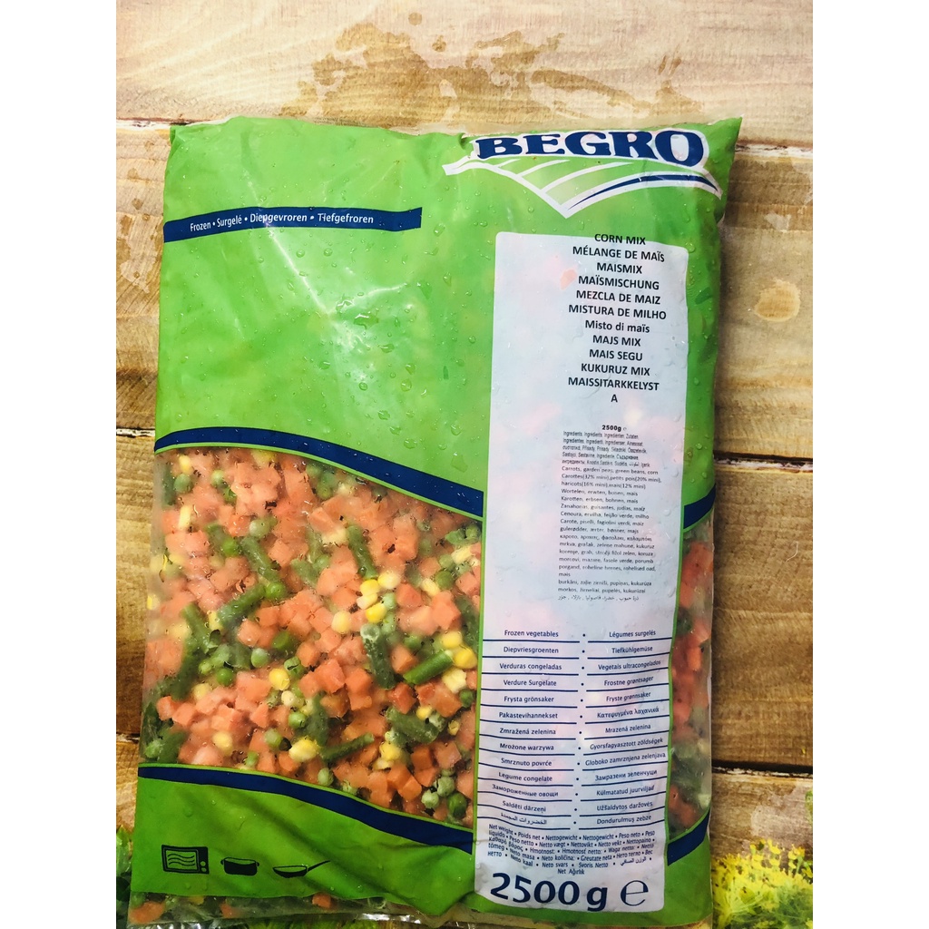 Gói 2.5Kg Rau củ hỗn hợp tiện lợi làm cơm chiên, soup,...