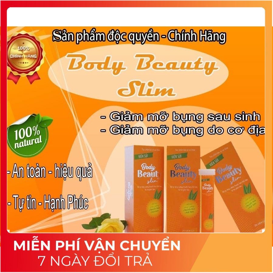 CAM TO-Viên sủi giảm cân body beauty slim - hộp 20 viên