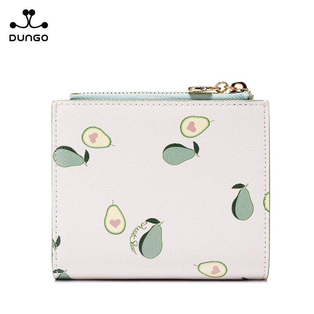 Ví Nữ Mini JUST STAR Da Trắng in Quả Bơ Xinh DUNGO