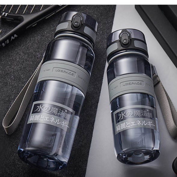 Uzspace Bình Nước Thể Thao 350/500/650/1000/1500/2000ml Nhiều Màu Sắc Chất Lượng Cao