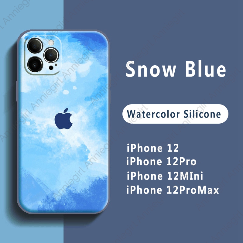 Ốp điện thoại silicon mềm họa tiết màu nước gradient mặt nhám cho IPhone 12 11 Pro Max Xs Max XR 8 7 Plus SE | BigBuy360 - bigbuy360.vn