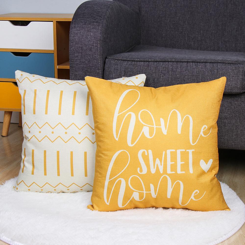 Jane Vỏ Gối Vải Lanh Hình Học Trang Trí Trong Nhà / Ngoài Trời / Giường Ngủ / Xe Hơi