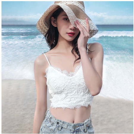 Áo Bra Ren Nữ Crotop Siêu Hot Chun Lưng B11