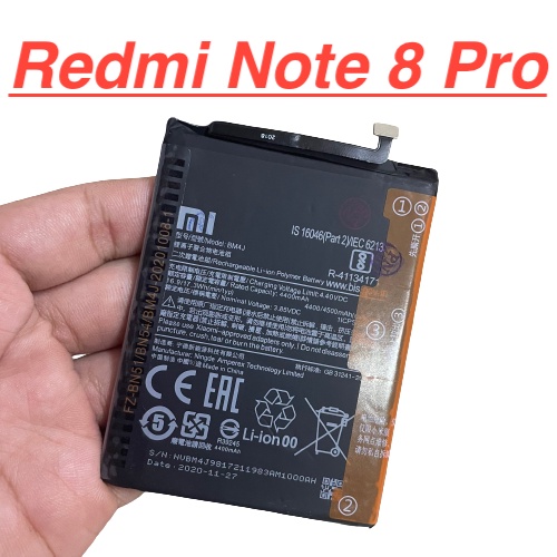 ✅ Pin Zin Chính Hãng Xiaomi Redmi Note 8 Pro Mã BM4J Dung Lượng 4000mah Battery Linh Kiện Thay Thế