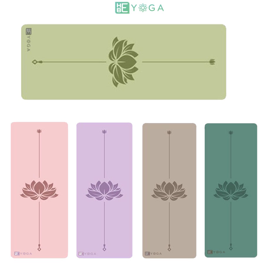 Thảm Tập Yoga Hebeyoga Pu Cao Su Phiên Bản Bông Sen 5mm Cao Cấp