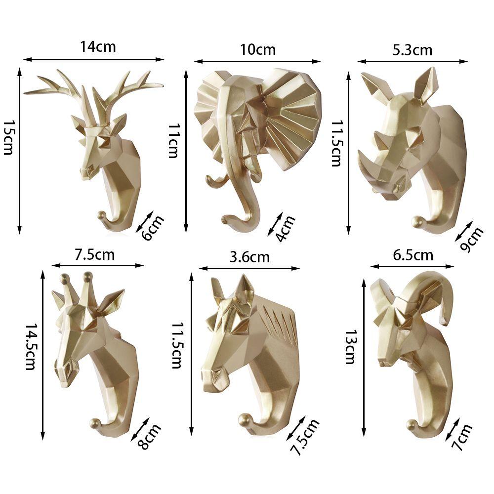 Móc Treo Quần Áo Hình Sừng Hươu Bằng Nhựa Phong Cách Bắc Âu Vintage