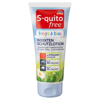 (RẺ VÔ ĐỊCH) Kem chống muỗi S-quito free Insekten schutzlotion cho trẻ sơ sinh và trẻ em (100ml)