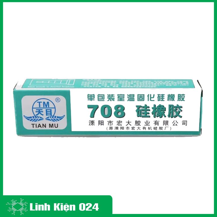 Keo silicone 708 màu trắng cách điện chống hồ quang không nóng chảy dán và niêm phong linh kiện