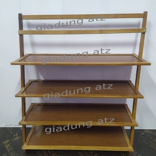 Kệ giày tre 4 tầng để đồ đa năng
