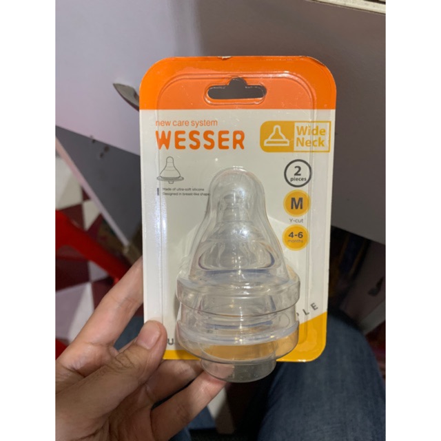 Vỉ 2 núm ty Wesser cổ rộng đủ size