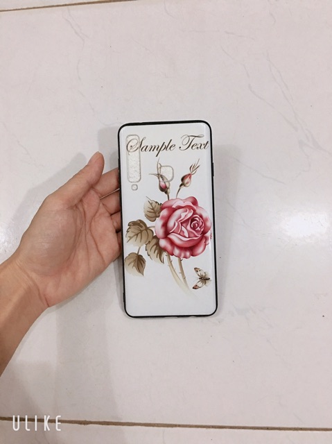 Ốp Hoa hồng sam sung A9 (2018) bóng đẹp