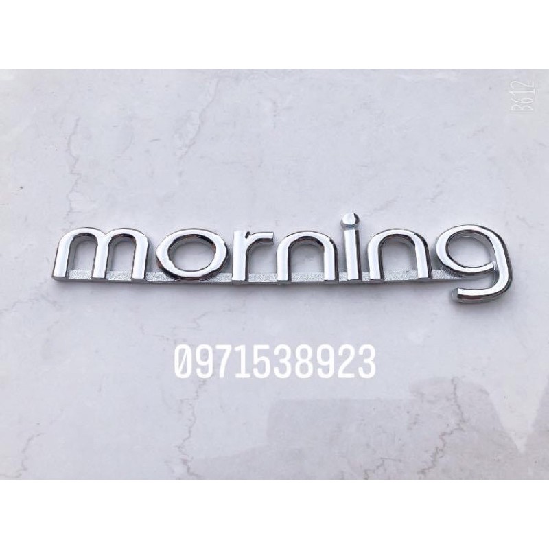 Logo chữ dán morning và slx xịn chính hãng mã sp: 8631307000 8631007000 cao cấp