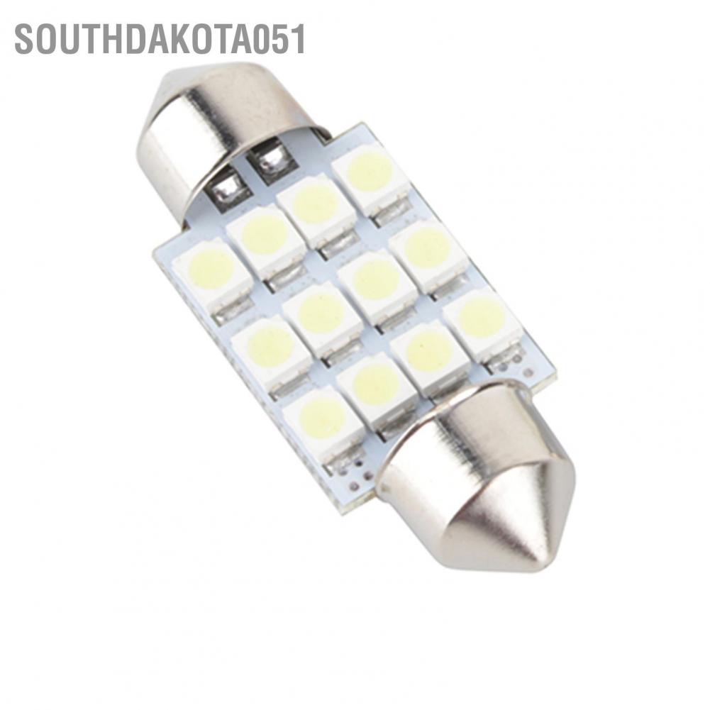Southdakota051 White LED Car Bulb 31mm Festoon 12 SMD Dome Map Interior Light Lamp DE3175