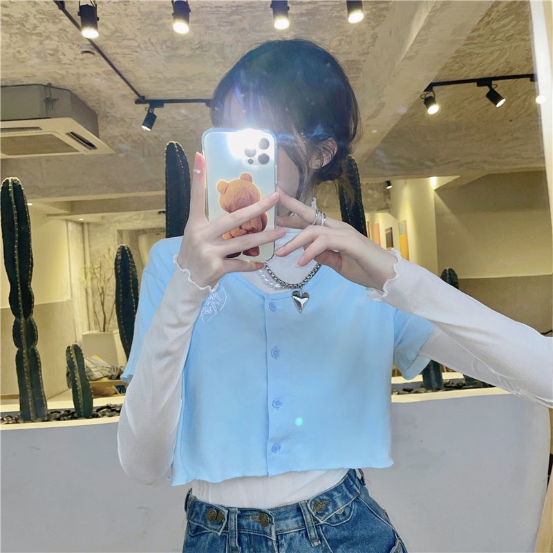 Áo Thun Croptop Tay Ngắn Thời Trang Dành Cho Nữ