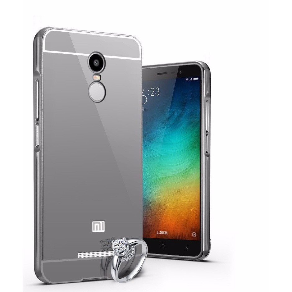 Ốp lưng Xiaomi Redmi Note 3 Pro tráng gương viền kim loại