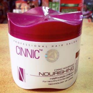 Kem hấp dầu xả dưỡng tóc cinnic 500ml dành cho tóc hư tổn .