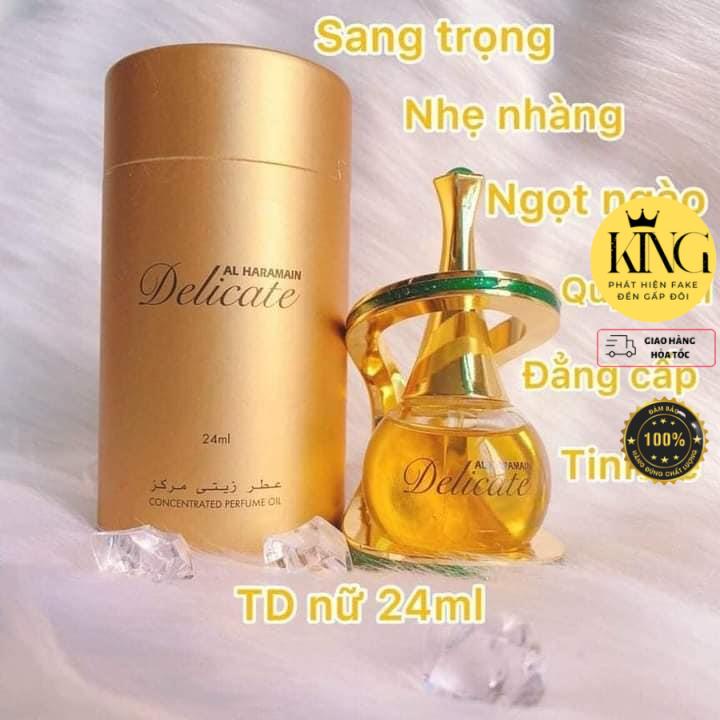 Delicate Al Haramain_Tinh Dầu Nước Hoa Dubai Nữ Chính Hãng Cao Cấp Delicate 24ml Quý Phái Sang Trọng