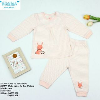 Combo bộ đồ dài tay bé gái Dokma mẹ Bình Nguyễn