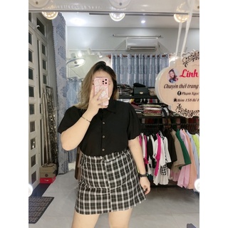 SƠMI LỤA TAY BỒNG BIGSIZE LINH MÓM